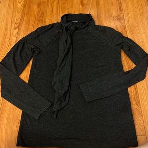 Zara neck tie shirt